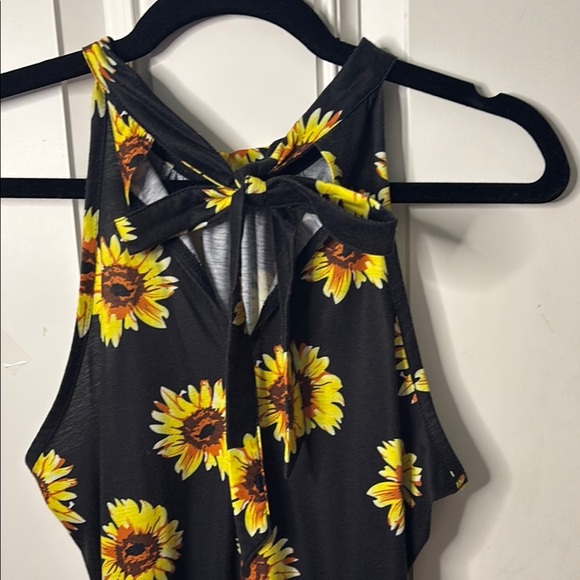 EUC Sunflower Halter Sundress Midi - Picture 5 of 5